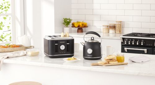 Boutique Black Kettle and Toaster with oven HR